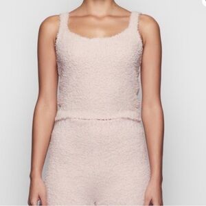 SKIMS Cozy Knit Tank Top – Dusty Pink | Size S/M